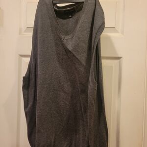 Banana Republic Gray V-Neck Sweater Size XL
